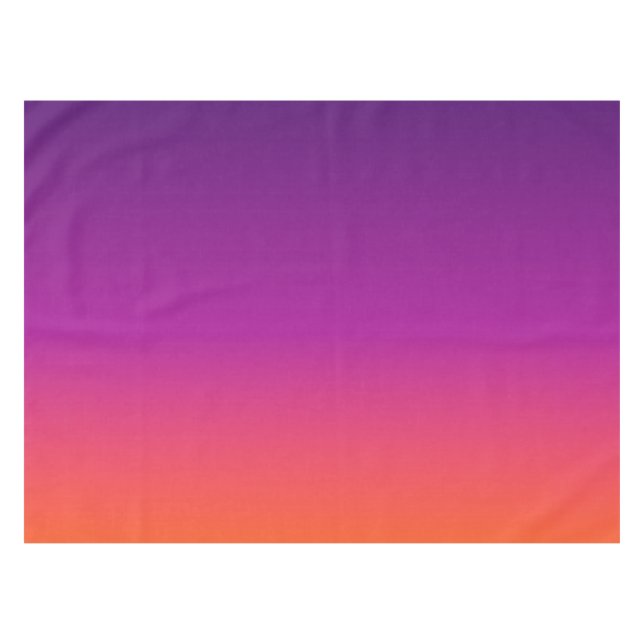 Nappe dégradé violet, rose et orange foncé (Devant (Horizontal))