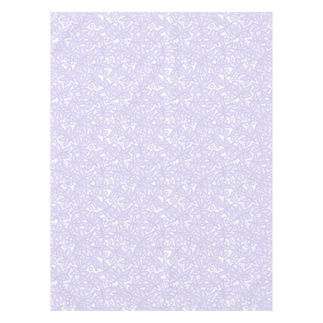 Nappe Dentelle de fleurs violettes florales inaltérables (Devant)