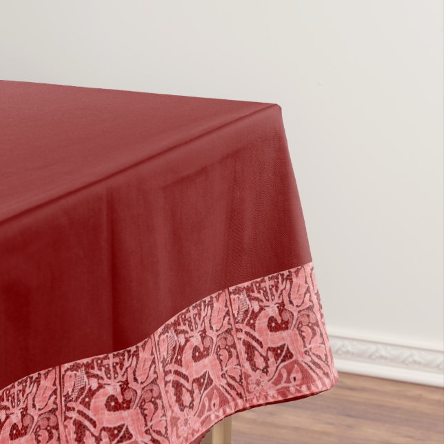 Nappe Dentelle de rennes de Noël 60" x 84" (In Situ)