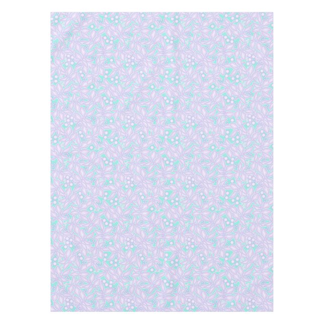 Nappe Dentelles de fleurs violettes florales inaltérable (Devant)