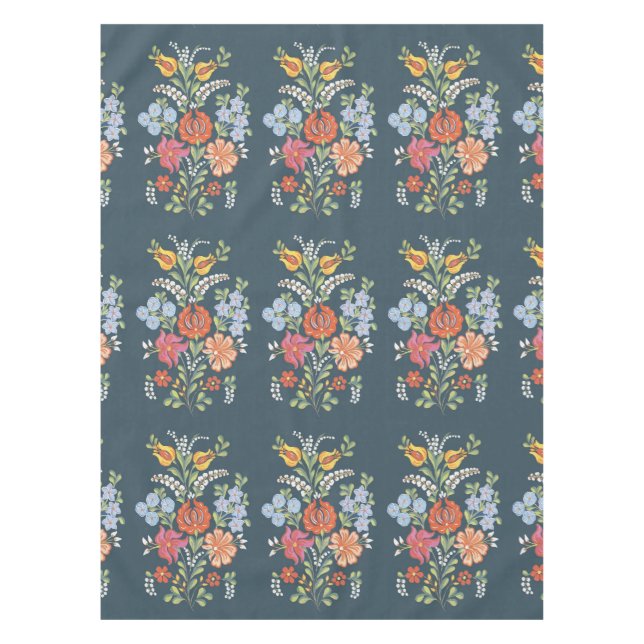 Nappe Des fleurs hongroises colorées (Devant)