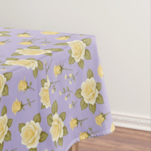 Nappe Des Roses Jaunes Et Blanches Fantaisistes Minuscul