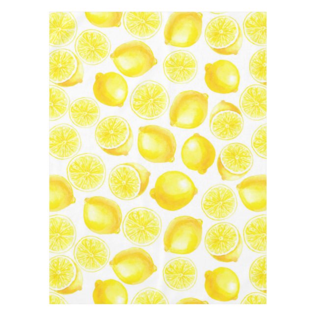 Nappe Design citrons aquarelle (Devant)