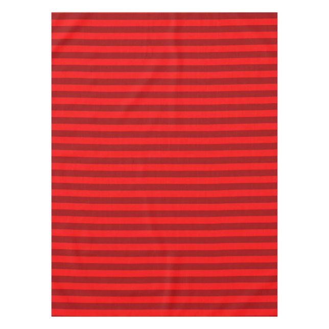 Nappe Design des rayures rouge et marron (Devant)