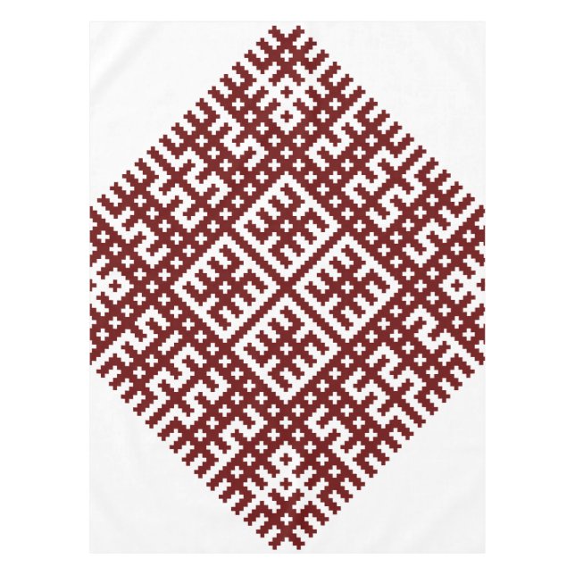 Nappe Design traditionnel letton à motif de ceinture Lie (Devant)