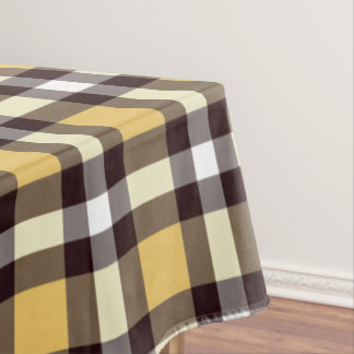 Nappe Designer en vichy motif jaune et noir