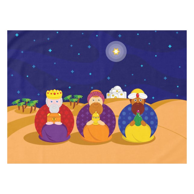 Nappe Dessin "Les Trois Rois" / "Les Trois Sages", (Devant (Horizontal))