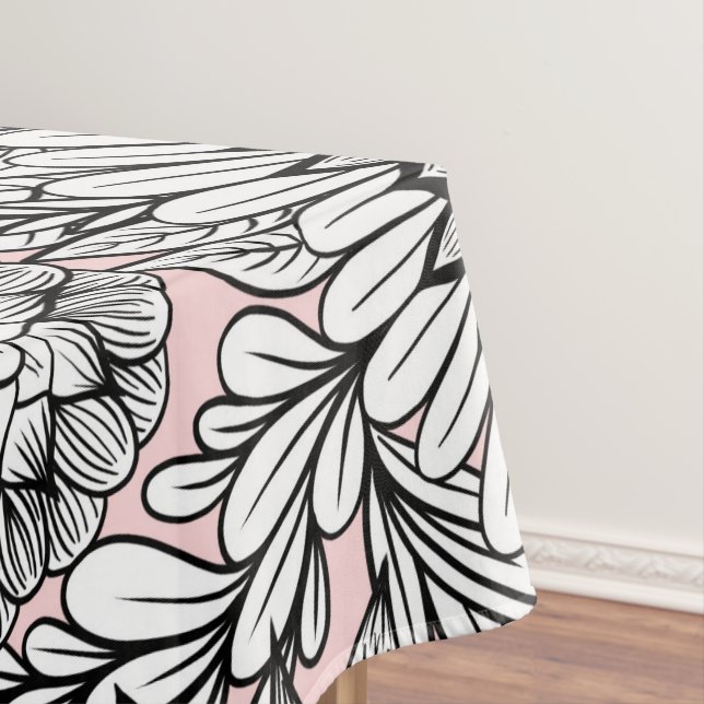 Nappe Dessins floraux roses modernes (In Situ)