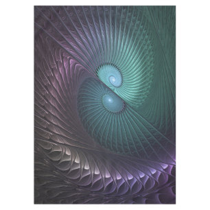 Nappe Deux spirales colorées art fractal abstrait modern
