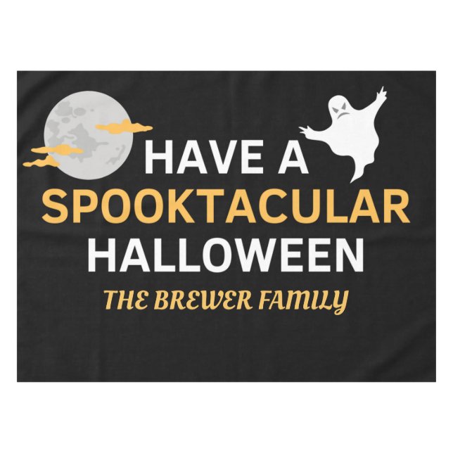 Nappe d'Halloween Spooktaculaire personnalisée (Devant (Horizontal))