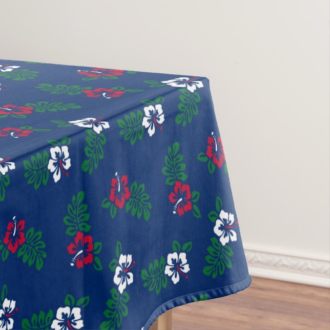 Nappe d'Hibiscus rouge et blanc (In Situ)