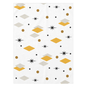 Nappe Diamants de l'âge de l'espace orange blanc