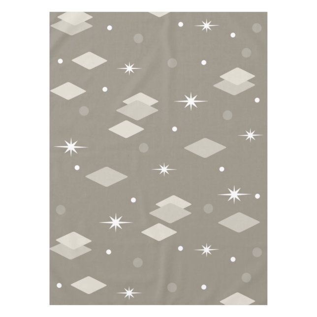 Nappe Diamants de l'âge spatial Taupe gris Brown (Devant)