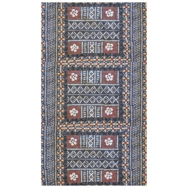 Nappe d'impression de Barkcloth de Tapa des Fidji (Devant)