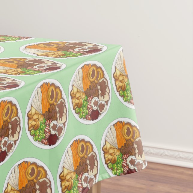 Nappe Dîner de Noël UK Festive British Food (In Situ)