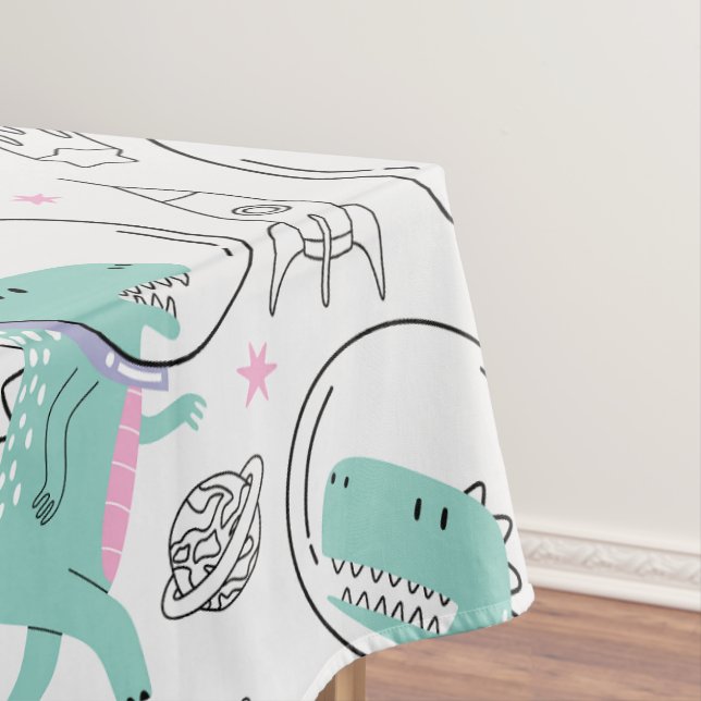 Nappe Dinosaures de l'espace, Dinosaures mignons, Navire (In Situ)