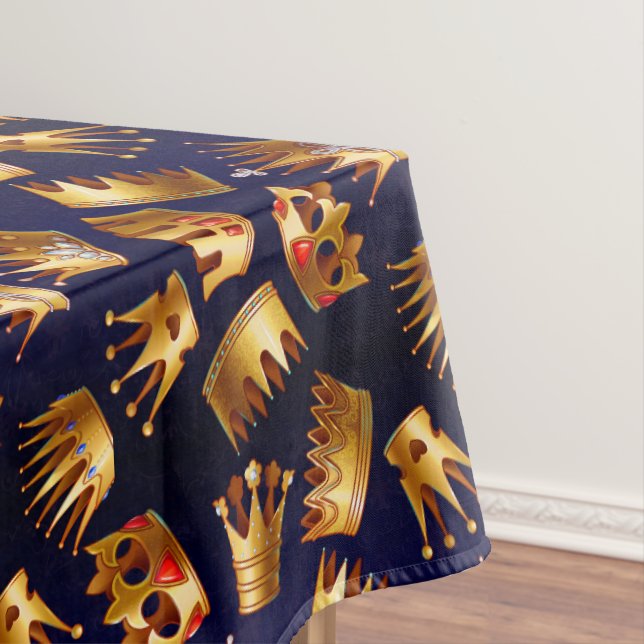 Nappe Divers couronnes or motif (In Situ)