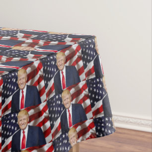 NAPPE DONALD TRUMP PATRIOTIC TABLECLOTH