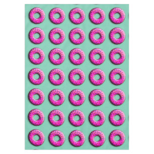 Nappe Donut rose avec des paillettes colorées + vos idée
