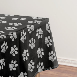 Nappe Doodle Paws, pattes de chien, pattes blanches