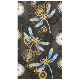 Nappe Dragonflies de Steampunk sur arrière - plan rayé