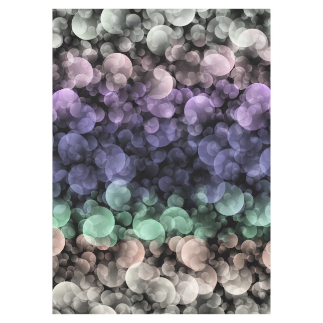 Nappe Drapeau de fierté Uingender Boho Groovy Bulles Écl (Devant)