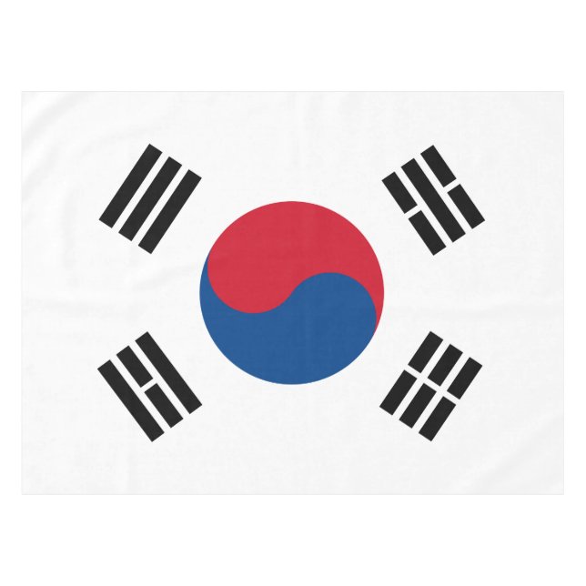 Nappe Drapeau de la Corée du Sud - Yin Yang (Devant (Horizontal))
