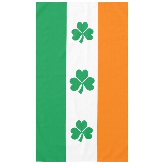 Nappe Drapeau de l'Irlande Shamrock (Devant)