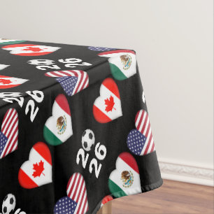 Nappe Drapeau du Canada Mexique États-Unis Tournoi de so