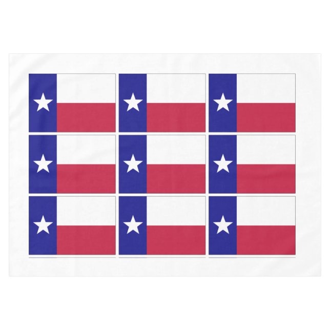 Nappe Drapeau étoile solitaire du Texas (Devant (Horizontal))