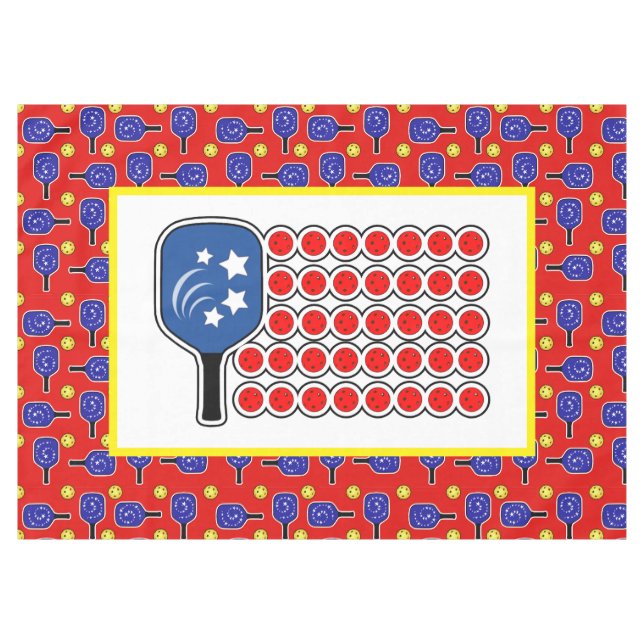 Nappe Drapeau Patriotique Rouge Blanc Bleu Américain (Devant (Horizontal))