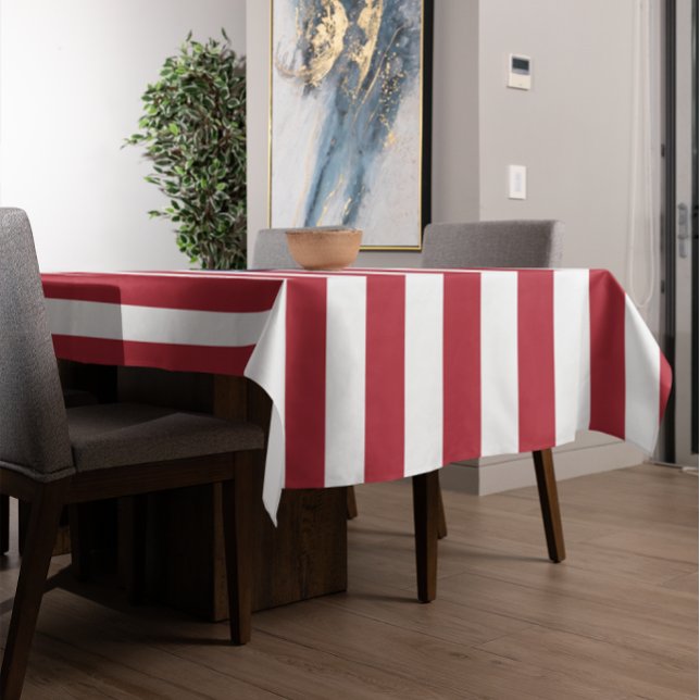Nappe Drapeau rouge blanc et bleu patriotique américain (Red White & Blue Patriotic American Flag Tablecloth)
