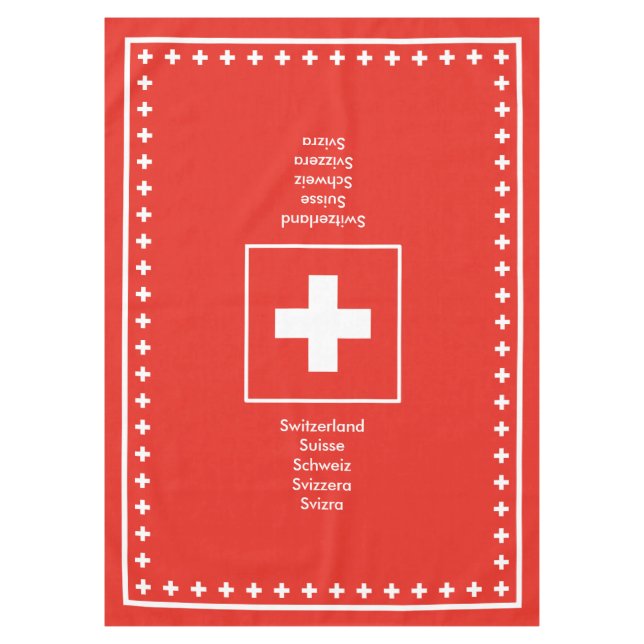 Nappe Drapeau suisse de jour national de la Suisse (Devant)