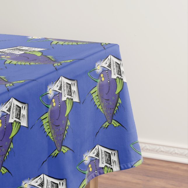 Nappe Drôle caricature de poisson de pêcheur (In Situ)