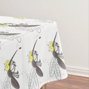 Nappe Drôle dessin d'insecte moustique