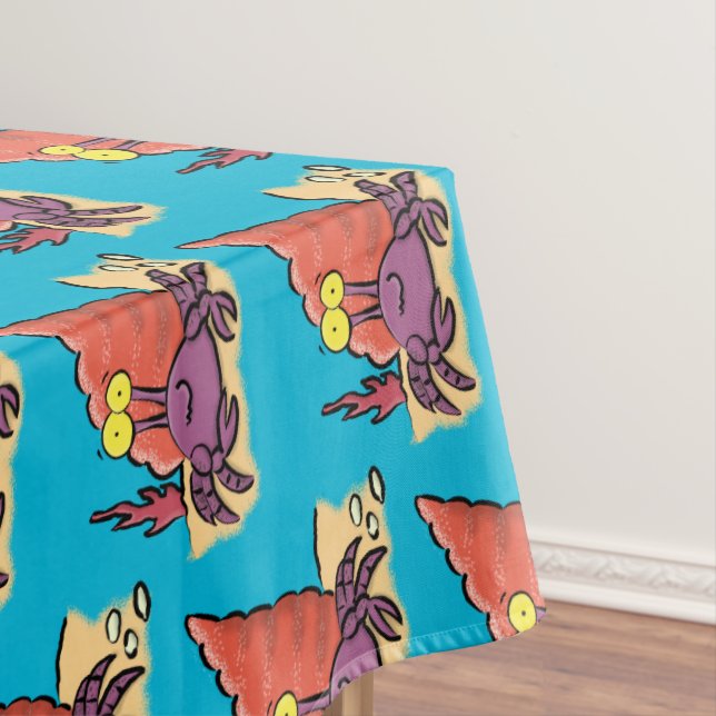 Nappe Drôle mignon caricature pourpre crabe ermite (In Situ)
