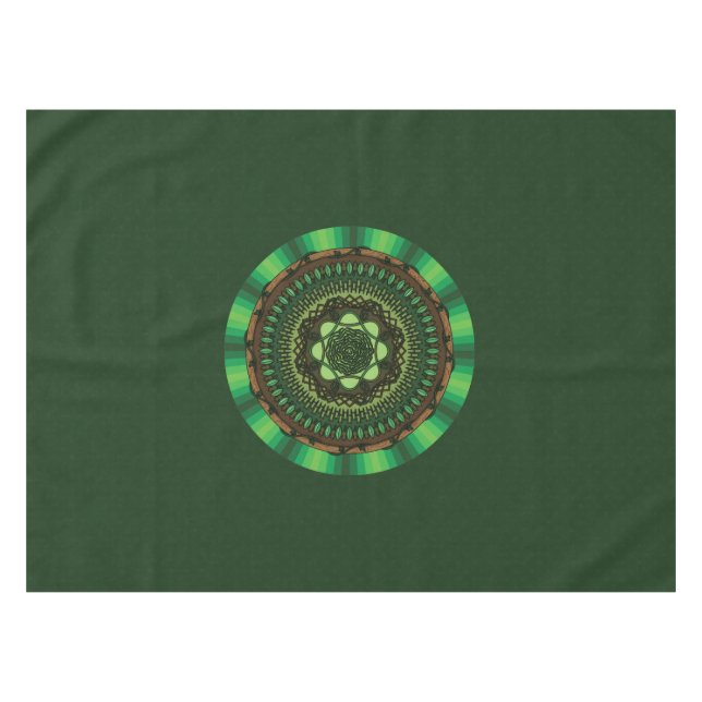Nappe Earth Mandala Tablecloth (Devant (Horizontal))