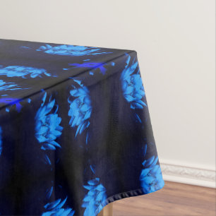 Nappe Eau bleu brillant Lily Lotus Fleur Abstraite