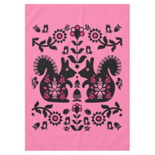 Nappe Écureuil Nordic Scandinave Folk Art