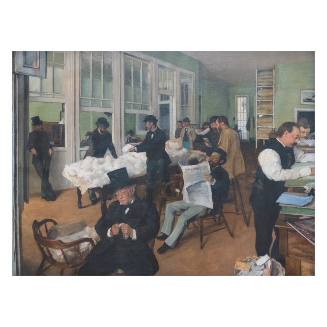 Nappe Edgar Degas - Bureau de coton à la Nouvelle-Orléan (Devant (Horizontal))