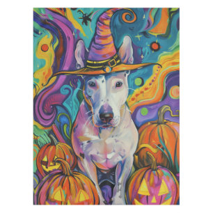 Nappe Éffrayant Bull Terrier Halloween sorcière et Citro