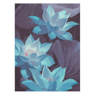 Nappe Elegant Blue Lotus Acrylic Artwork  