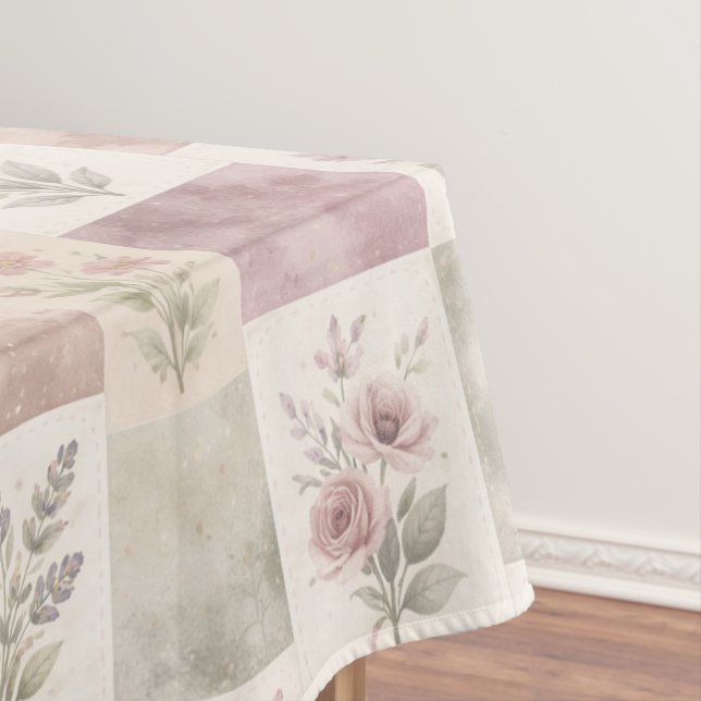 Nappe Elegant Boho Purple Quilt Floral Patchwork Pattern (In Situ)