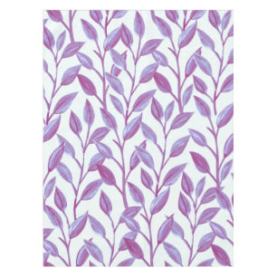 Nappe Élégant Botanique moderne violet Feuille Motif  
