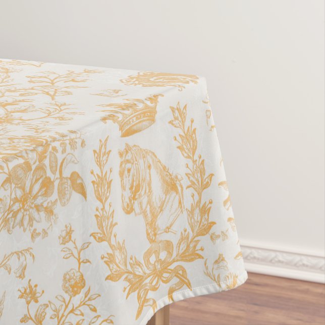Nappe Elégant chic or beige Equestrio Toile (In Situ)