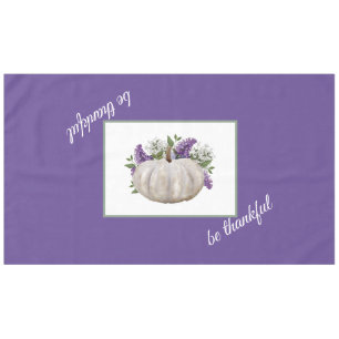 Nappe Élégant Citrouille blanc en tissu de table violet