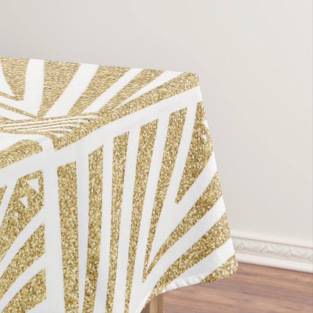 Nappe Elégant design art déco en palmier doré (In Situ)