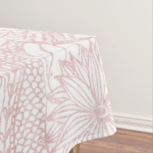 Nappe Elégant faux rose or design de mandala floral