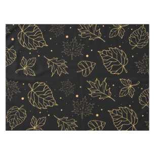 Nappe Élégant Feuille de la Parties scintillant d'or D
