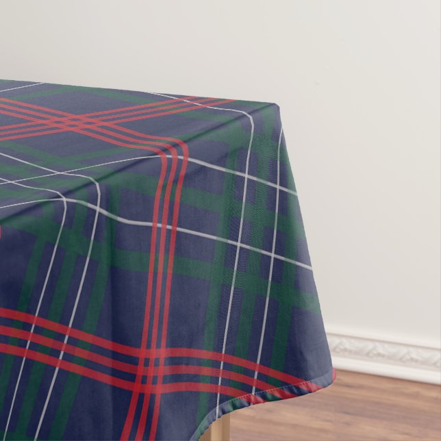 Nappe Elégant Marine Rouge Vert Tartan Plaid Holiday (In Situ)